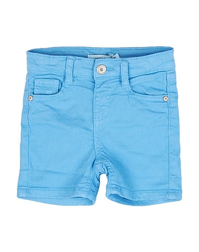 NAME IT® Short en jean Bleu d'azur 98% Coton, 2% Élasthanne