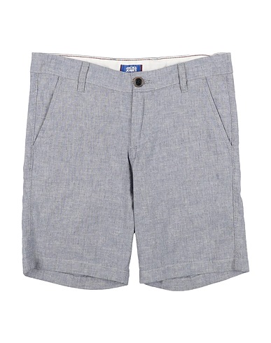 JACK & JONES Shorts & Bermuda Light blue 81% Cotton, 15% Linen, 4% Elastane