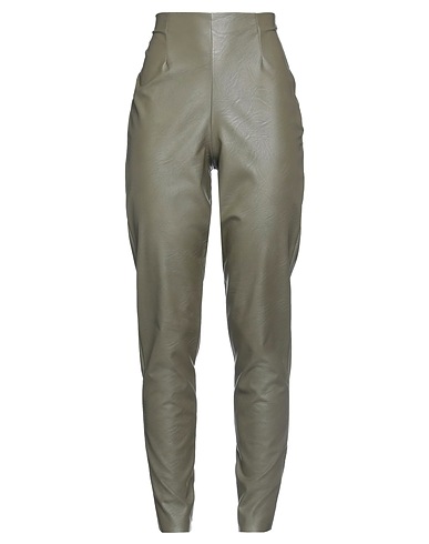 STEFANO MORTARI Pantalone Verde militare 50% Viscosa, 50% Poliuretano