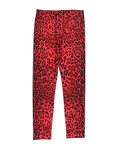 DOLCE&GABBANA Leggings Red 90% Cotton, 10% Elastane, Polyester
