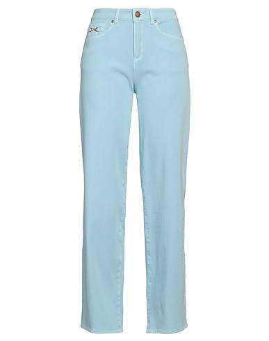 SEDUCTIVE Pantalone Celeste 53% Cotone, 34% Lyocell, 7% Poliestere, 6% Elastan