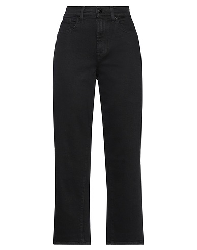7 FOR ALL MANKIND Denim trousers Black 98% Cotton, 2% Elastane