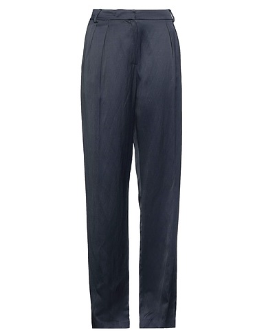 LES COYOTES DE PARIS Casual trouser Midnight blue 76% Viscose, 24% Linen