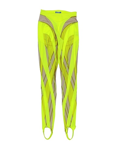 MUGLER Leggings Yellow 78% Polyamide, 22% Elastane