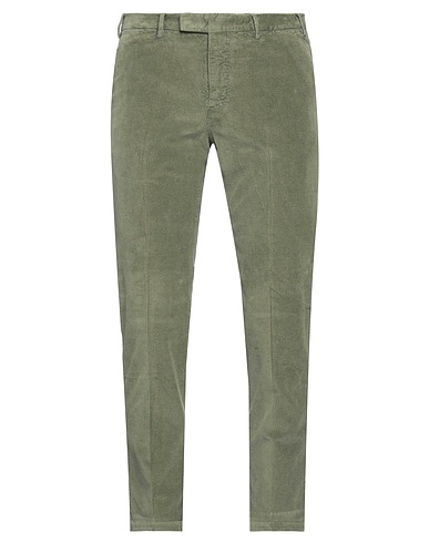 PT Torino Casual pants Military green 75% Cotton, 24% Lyocell, 1% Elastane