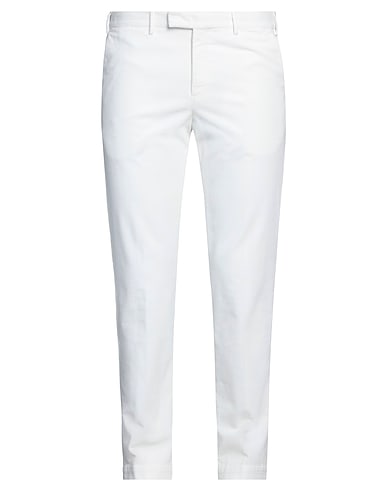PT Torino Casual trouser White 75% Cotton, 24% Lyocell, 1% Elastane