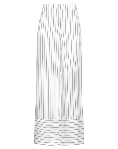 COLLECTORS CLUB Casual trouser White 100% Viscose
