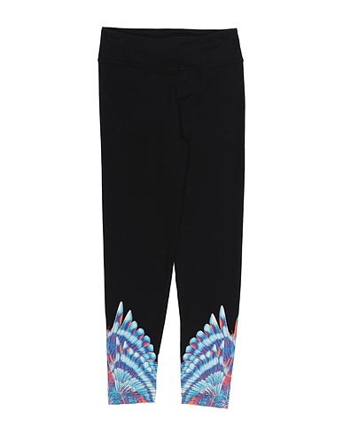 MARCELO BURLON Leggings Black 95% Cotton, 5% Elastane