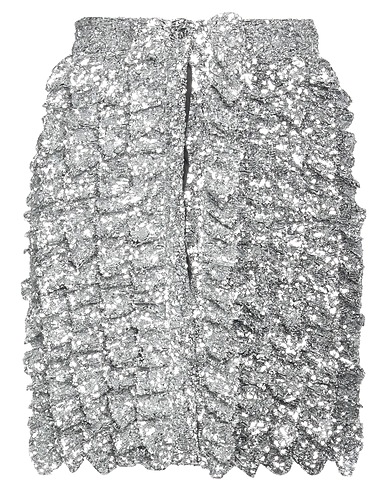MSGM Minigonna Argento 100% Poliestere