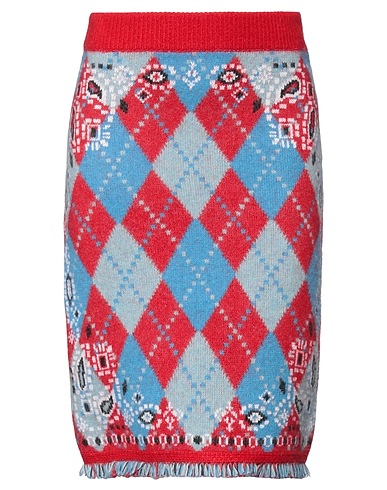 ALANUI Midi skirt Red 43% Virgin Wool, 31% Alpaca wool, 21% Polyamide, 5% Wool