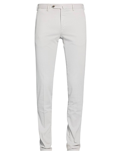 PT Torino Casual pants Light grey 97% Cotton, 3% Elastane
