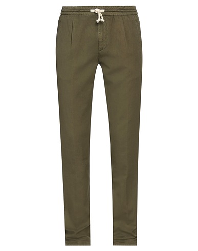 BERWICH Casual trouser Military green 72% Cotton, 28% Linen