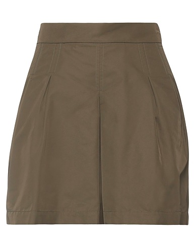 SEMICOUTURE Minigonna Verde militare 51% Poliammide, 49% Poliestere
