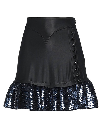 RABANNE Mini skirt Black 90% Viscose, 10% Elastane, Polyester, Polyamide