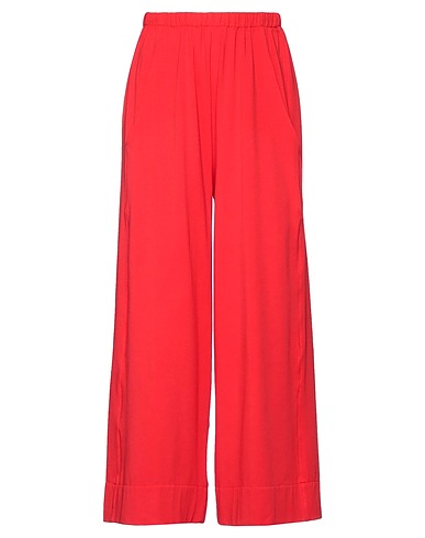 CORINNA CAON Pantalone Rosso 95% Cotone, 5% Fibre elastiche