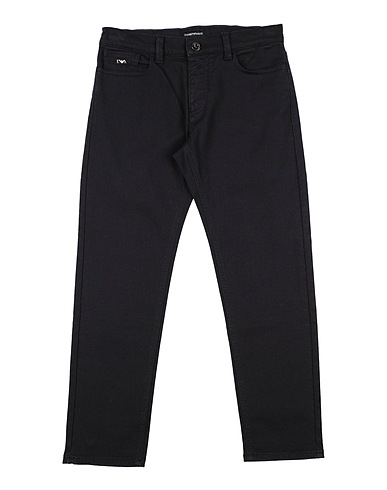EMPORIO ARMANI Denim trousers Navy blue 98% Cotton, 2% Elastane
