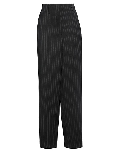 SPORTMAX Casual pants Black 98% Virgin Wool, 2% Elastane