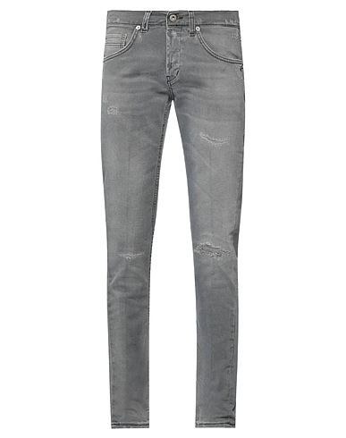 DONDUP Denim trousers Grey 98% Cotton, 2% Elastane