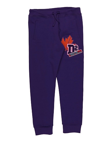 DSQUARED2 Casual trouser Purple 100% Cotton, Acrylic