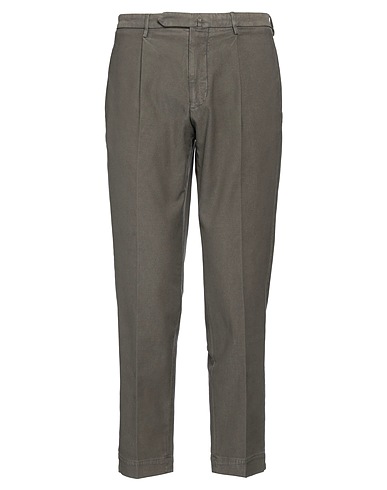 SANTANIELLO Casual trouser Military green 99% Cotton, 1% Elastane
