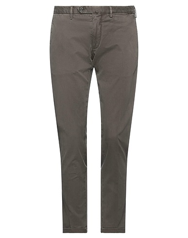 SANTANIELLO Casual trouser Military green 61% Cotton, 34% Lycra®, 5% Elastane