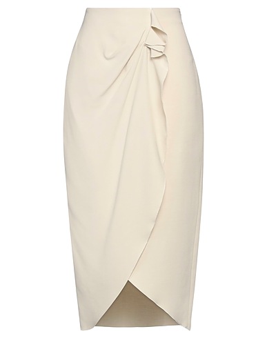 IRO Midi skirt Off white 88% Viscose, 12% Virgin Wool