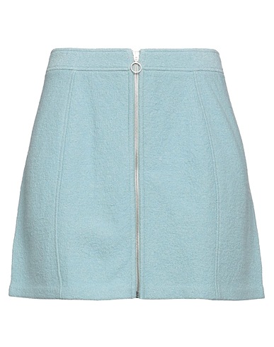 A.P.C. Mini skirt Light blue 100% Wool