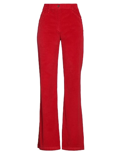 TRUE ROYAL Casual pants Red 98% Cotton, 2% Elastane