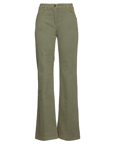 TRUE ROYAL Denim pants Military green 98% Cotton, 2% Elastane