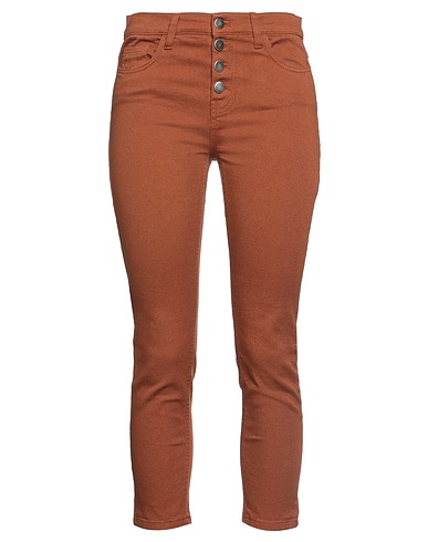 KATE BY LALTRAMODA Casual trouser Tan 99% Cotton, 1% Elastane