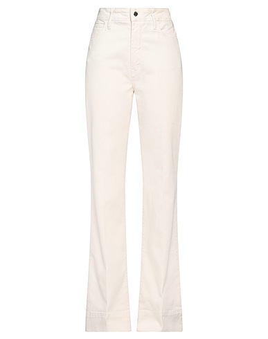 ANAII Denim trousers Cream 98% Cotton, 2% Elastane