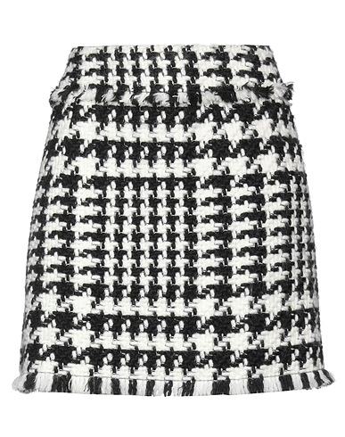 DOLCE&GABBANA Minirock Schwarz 59% Acryl, 22% Baumwolle, 10% Wolle, 6% Polyester, 3% Andere Fasern