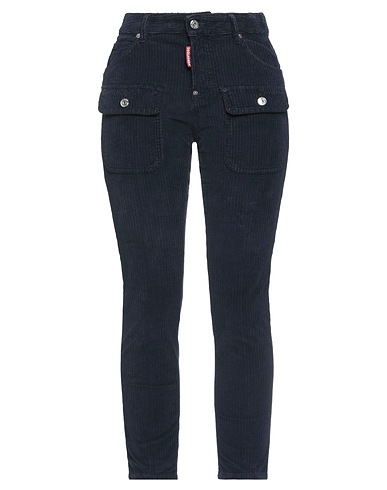 DSQUARED2 Casual pants Midnight blue 99% Cotton, 1% Elastane