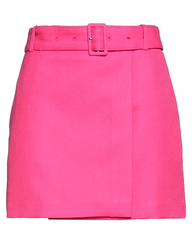AMI ALEXANDRE MATTIUSSI Mini skirt Fuchsia 50% Acrylic, 50% Virgin Wool