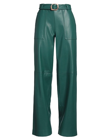 JIJIL Hosen Grün 100% Polyester, Polyurethan Beschichtet