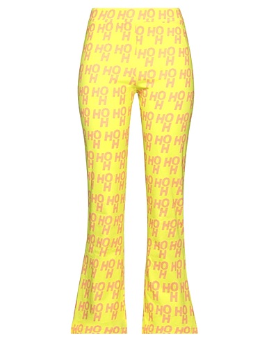 HOUSE OF HOLLAND Casual pants Lime green 95% Cotton, 5% Elastane