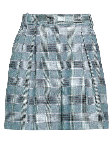 PINKO Shorts & Bermuda Pastel blue 45% Polyester, 24% Acrylic, 21% Wool, 8% Viscose, 2% Elastane