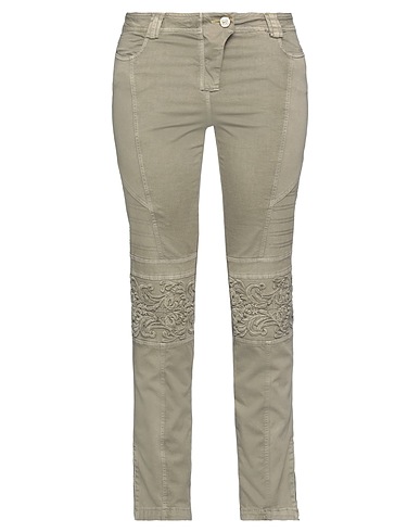 ELISA CAVALETTI by DANIELA DALLAVALLE Casual trouser Khaki 65% Cotton, 31% Viscose, 4% Elastane