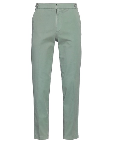 CELLAR DOOR Casual pants Sage green 98% Cotton, 2% Elastane