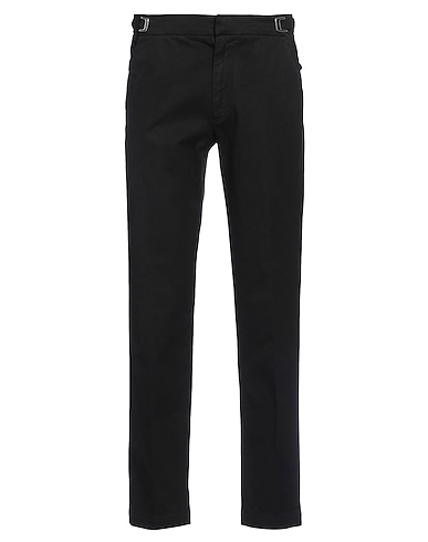 CELLAR DOOR Casual pants Black 98% Cotton, 2% Elastane