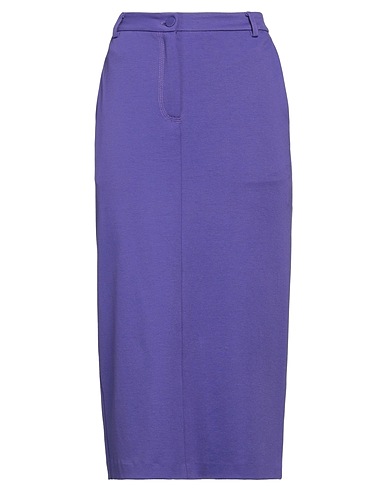 SUOLI Midi skirt Purple 65% Viscose, 30% Polyamide, 5% Elastane