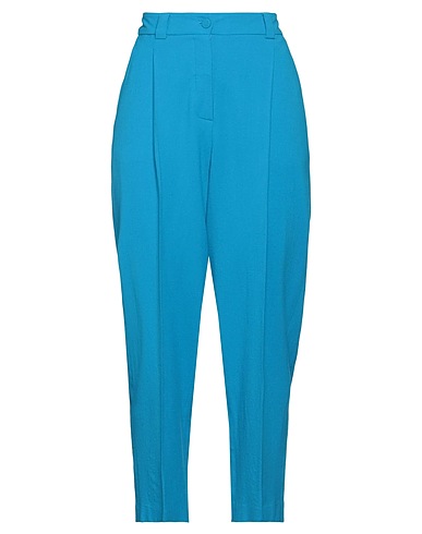ALYSI Casual pants Azure 95% Virgin Wool, 5% Elastane