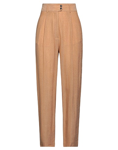 FORTE_FORTE Casual trouser Camel 84% Virgin Wool, 16% Viscose