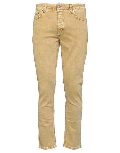 HAIKURE Denim trousers Mustard 99% Cotton, 1% Elastane