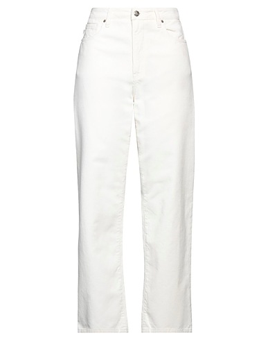 2W2M Casual pants Ivory 100% Cotton