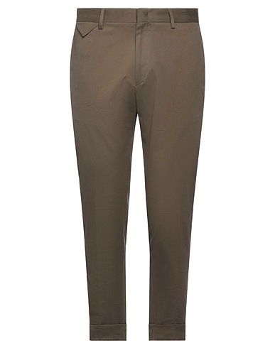LOW BRAND Casual pants Military green 98% Cotton, 2% Elastane