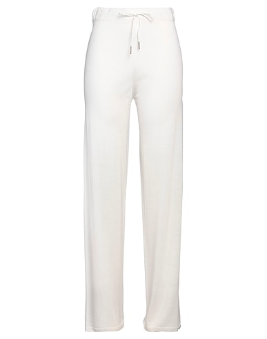 FABIANA FILIPPI Casual trouser Ivory 100% Virgin Wool