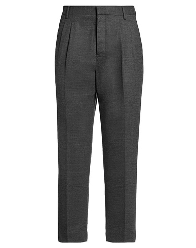 GRIFONI Casual trouser Charcoal 98% Virgin Wool, 2% Elastane