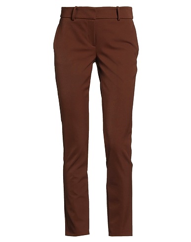ERMANNO FIRENZE Casual pants MARRONE 87% Polyamide, 13% Elastane