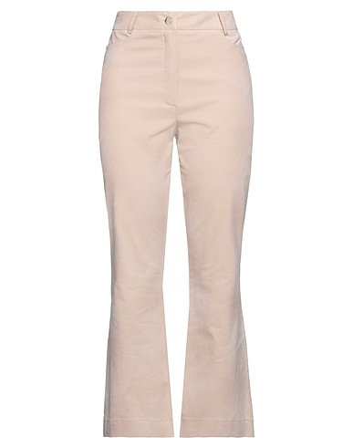 D.EXTERIOR Casual trouser Beige 68% Cotton, 30% Viscose, 2% Elastane